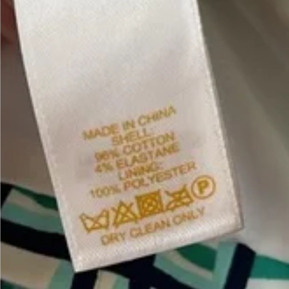 Kate Spade blue green plaid peplum V back Top (12) - Picture 5 of 5